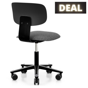 HAG Tion 2140 Bürostuhl schwarz - Sitz Stoff Sisu 165 - Rückenschale Kunststoff HAG Tion 2140 Bürostuhl schwarz - Sitz Stoff Sisu 165 - Rückenschale Kunststoff