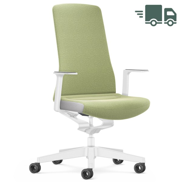 Interstuhl PURE INTERIOR Edition Bürostuhl mit Polsterrücken - Variante grün