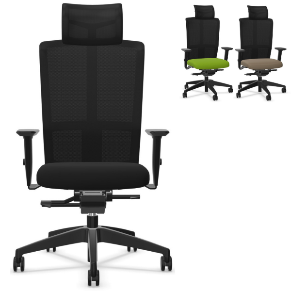 Interstuhl GOAL-AIR (175G) Bürostuhl mit Kopfstütze verschiedene Farben