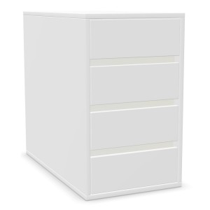 Palmberg Anstellcontainer Standcontainer Select in Weiß - Greifraumprofile weiß Palmberg Anstellcontainer Standcontainer Select in Weiß - Greifraumprofile weiß
