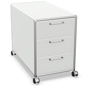 Bosse Rollcontainer 333 weiß Rahmen chrom - Fast & Easy Bosse Rollcontainer 333 weiß Rahmen chrom - Fast & Easy