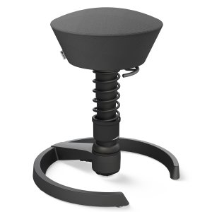 Aeris Swopper Select Wolle schiefergrau - Gleiter - Gestell schwarz - Standardfeder Aeris Swopper Select Wolle schiefergrau - Gleiter - Gestell schwarz - Standardfeder