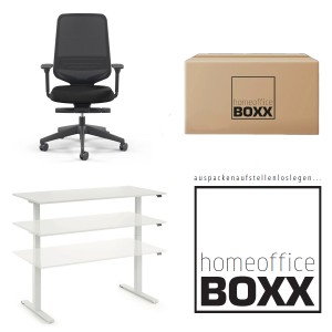 FM Homeoffice BOXX 2.0 - EASY GO Schreibtisch + Bürodrehstuhl ATTACK FM Homeoffice BOXX 2.0 - EASY GO Schreibtisch + Bürodrehstuhl ATTACK